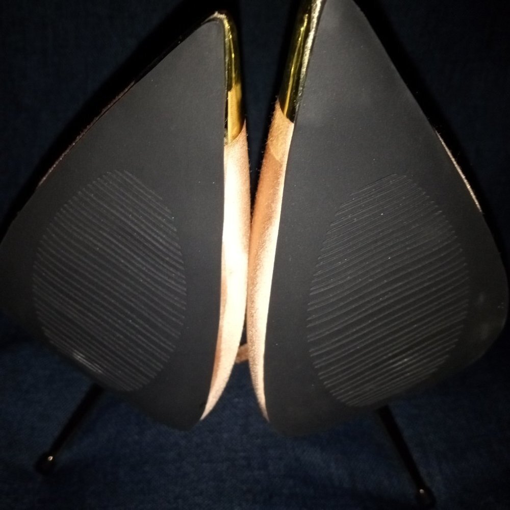 AZALEA WANG " THE BOWING BEAUTIFUL " CLASSIC TAN STILETTO ( BRAND NEW !! - Picture 4 of 5